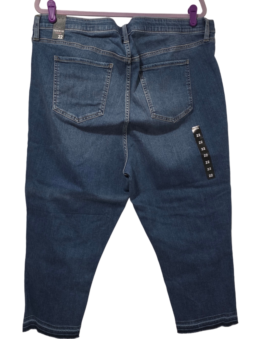 Torrid Crop Sky High Skinny Premium Stretch High-Rise Jean NWT - Picture 5 of 6